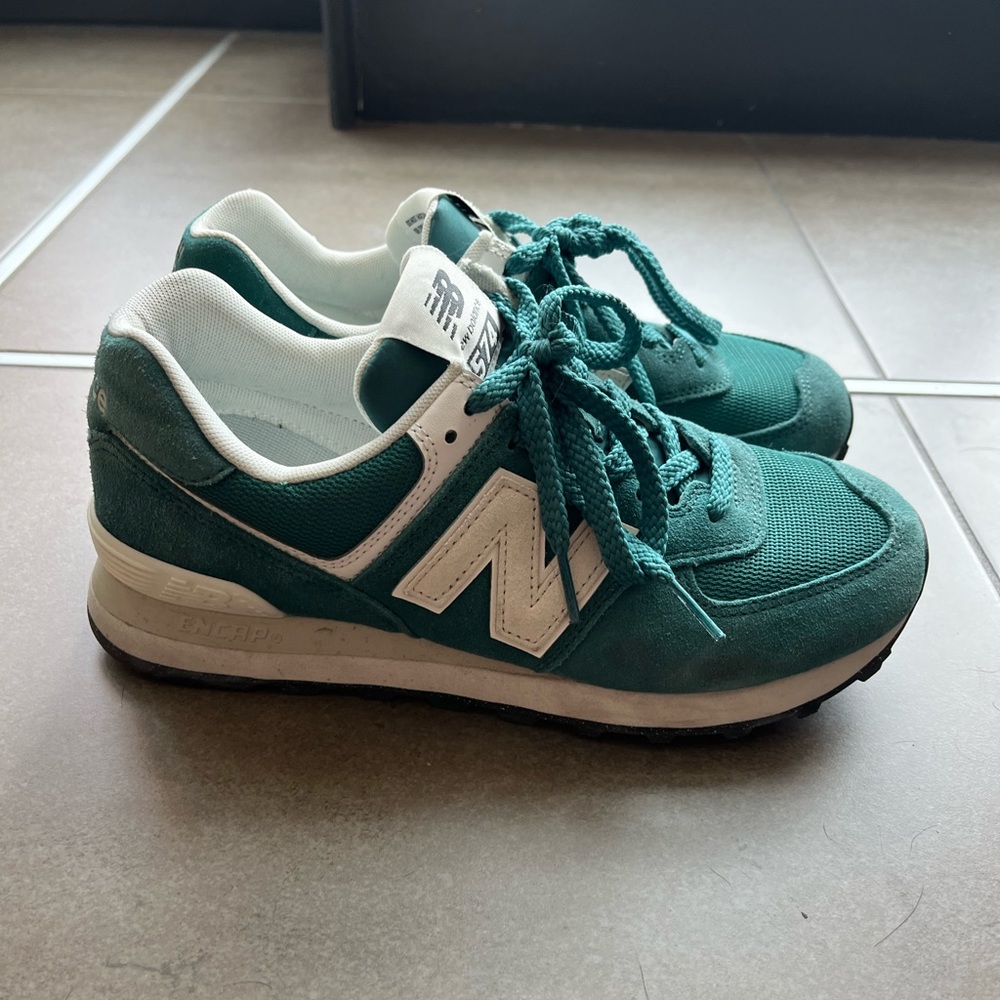 Teal New Balance 574